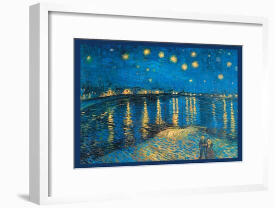 Night at the Rhone-Vincent van Gogh-Framed Art Print