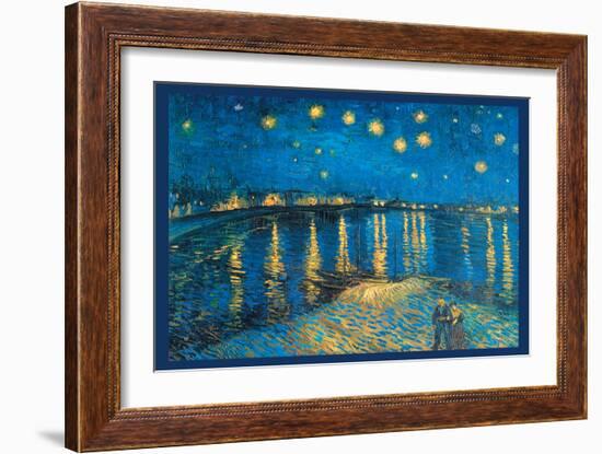 Night at the Rhone-Vincent van Gogh-Framed Art Print