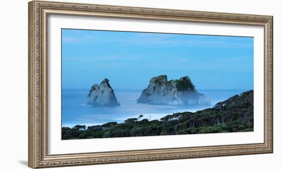 Night at Wharariki Beach on West Coast of South Island, Nelson, South Island, New Zealand, Pacific-John Alexander-Framed Photographic Print