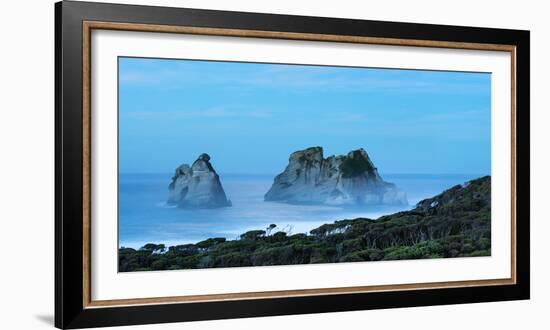 Night at Wharariki Beach on West Coast of South Island, Nelson, South Island, New Zealand, Pacific-John Alexander-Framed Photographic Print