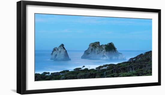 Night at Wharariki Beach on West Coast of South Island, Nelson, South Island, New Zealand, Pacific-John Alexander-Framed Photographic Print