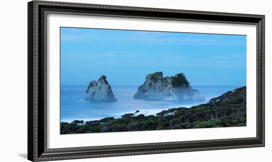 Night at Wharariki Beach on West Coast of South Island, Nelson, South Island, New Zealand, Pacific-John Alexander-Framed Photographic Print