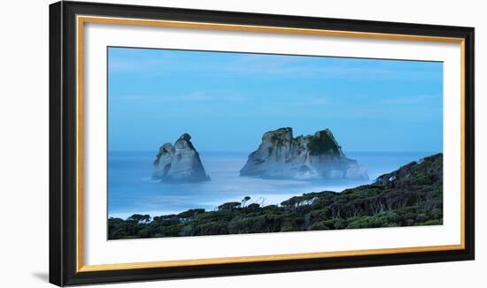 Night at Wharariki Beach on West Coast of South Island, Nelson, South Island, New Zealand, Pacific-John Alexander-Framed Photographic Print