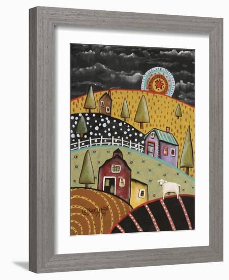 Night Barn 1-Karla Gerard-Framed Giclee Print