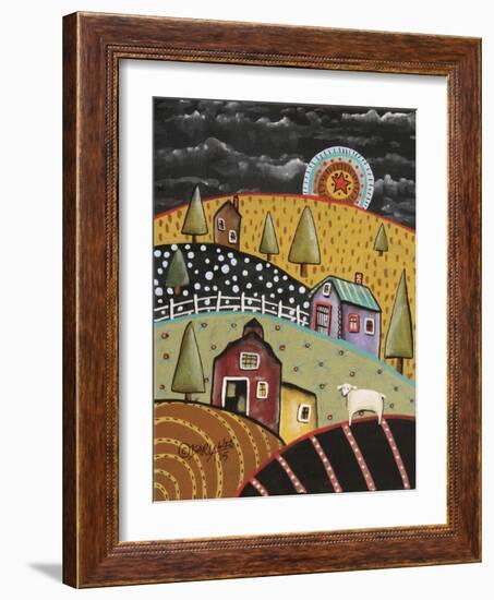 Night Barn 1-Karla Gerard-Framed Giclee Print