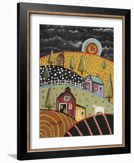 Night Barn 1-Karla Gerard-Framed Giclee Print