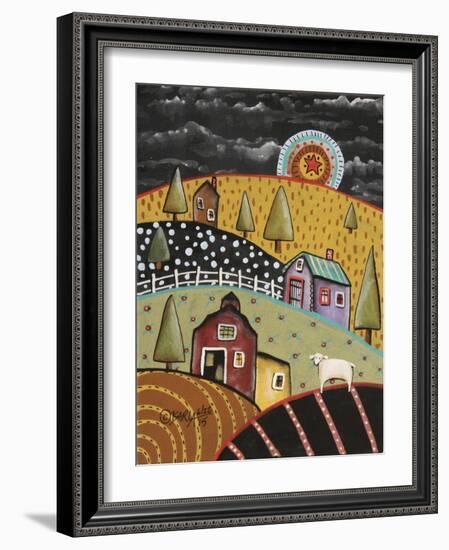 Night Barn 1-Karla Gerard-Framed Giclee Print