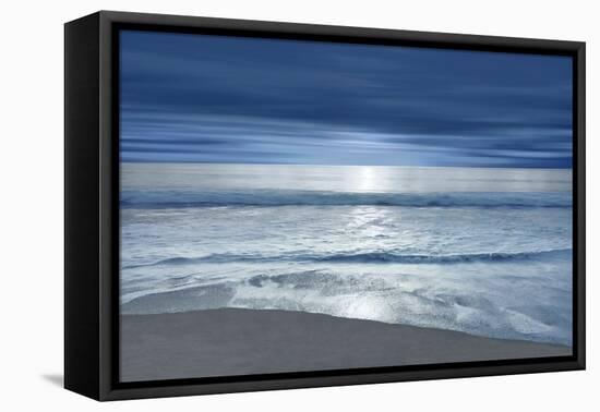 Night Beach, 2024-Alex Hanson-Framed Stretched Canvas