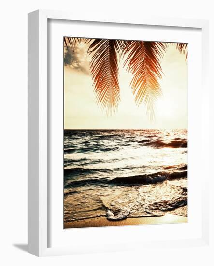 Night Beach-Tai Prints-Framed Photographic Print