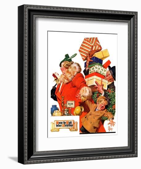 "'Night before Christmas',"December 26, 1936-Joseph Christian Leyendecker-Framed Giclee Print