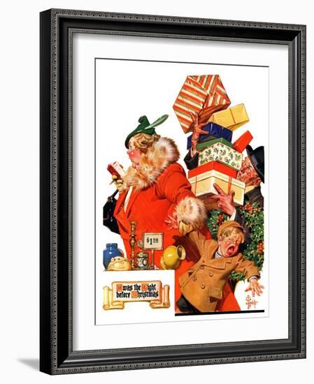 "'Night before Christmas',"December 26, 1936-Joseph Christian Leyendecker-Framed Giclee Print