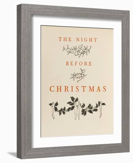 Night before Christmas-Arthur Rackham-Framed Art Print