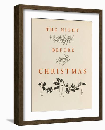 Night before Christmas-Arthur Rackham-Framed Art Print