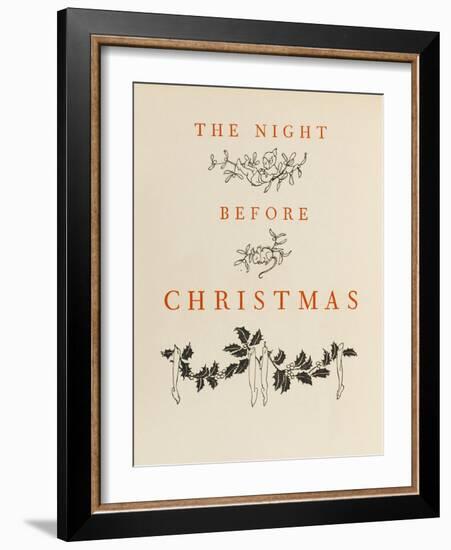 Night before Christmas-Arthur Rackham-Framed Art Print