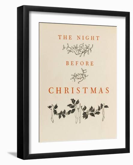 Night before Christmas-Arthur Rackham-Framed Art Print