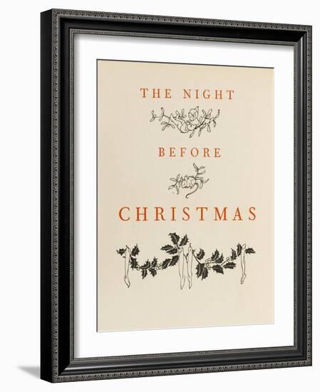 Night before Christmas-Arthur Rackham-Framed Art Print