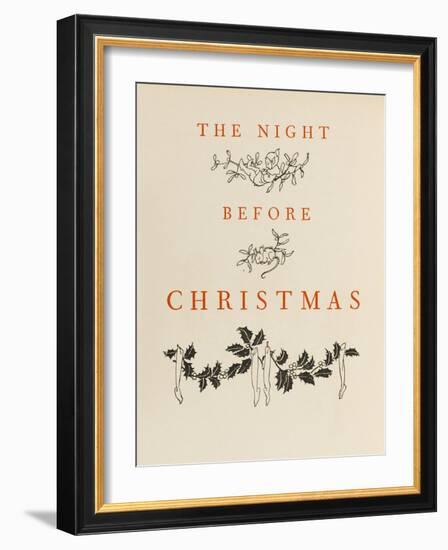 Night before Christmas-Arthur Rackham-Framed Art Print