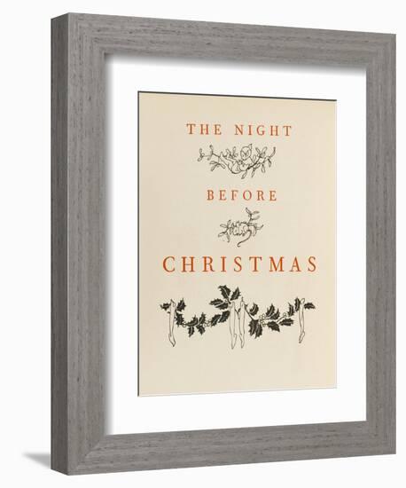 Night before Christmas-Arthur Rackham-Framed Art Print