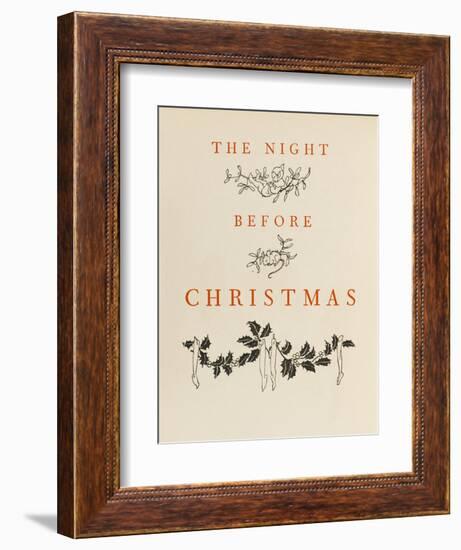 Night before Christmas-Arthur Rackham-Framed Art Print