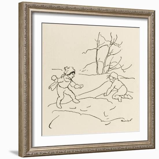 Night before Christmas-Arthur Rackham-Framed Art Print