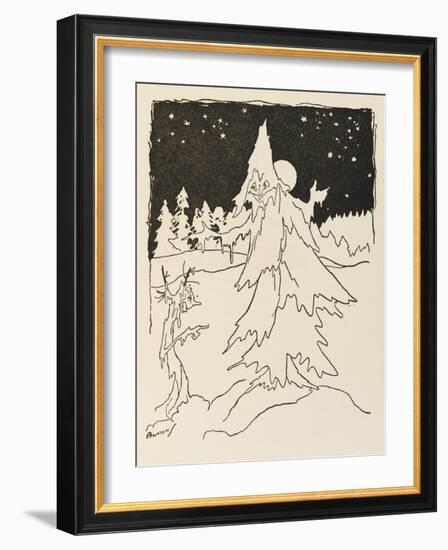 Night before Christmas-Arthur Rackham-Framed Art Print