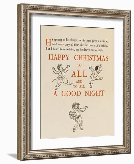 Night before Christmas-Arthur Rackham-Framed Art Print