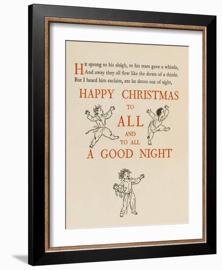 Night before Christmas-Arthur Rackham-Framed Art Print