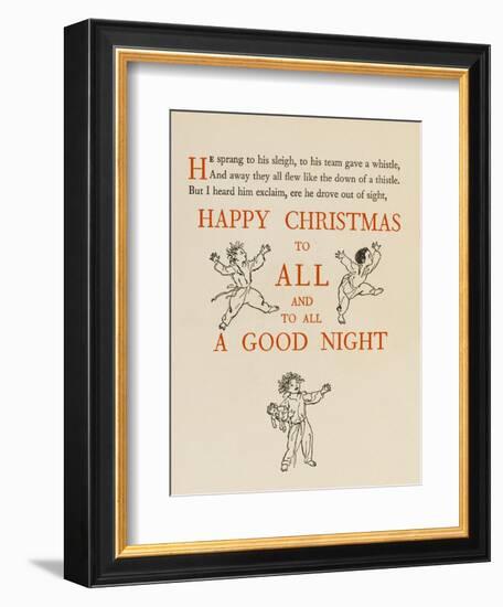 Night before Christmas-Arthur Rackham-Framed Art Print