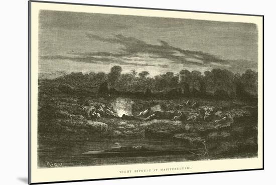 Night Bivouac at Mapitunuhuari-Édouard Riou-Mounted Giclee Print