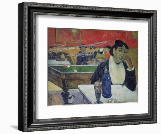 Night Café at Arles (Madame Ginoux)-Paul Gauguin-Framed Giclee Print