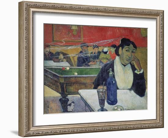 Night Café at Arles (Madame Ginoux)-Paul Gauguin-Framed Giclee Print