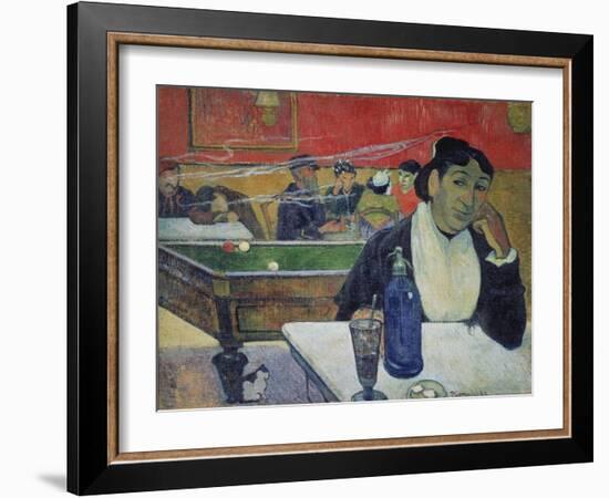 Night Café at Arles (Madame Ginoux)-Paul Gauguin-Framed Giclee Print