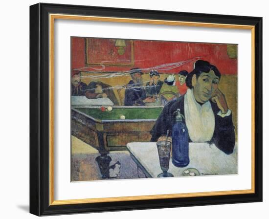 Night Café at Arles (Madame Ginoux)-Paul Gauguin-Framed Giclee Print