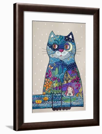 Night Cat 3-Oxana Zaika-Framed Giclee Print