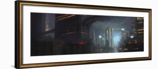 Night City-Stephane Belin-Framed Art Print