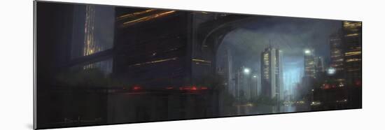 Night City-Stephane Belin-Mounted Art Print