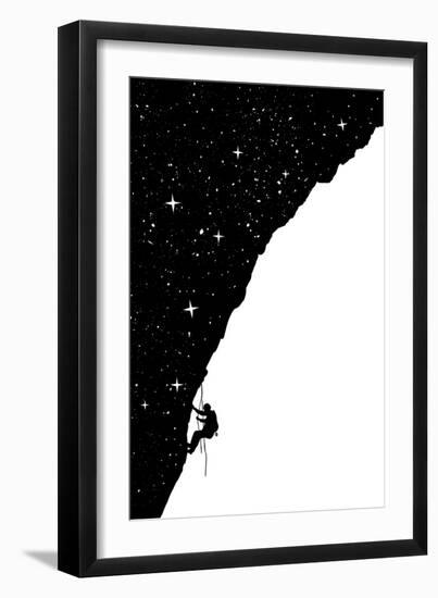 Night Climbing (Bw)-Balazs Solti-Framed Giclee Print