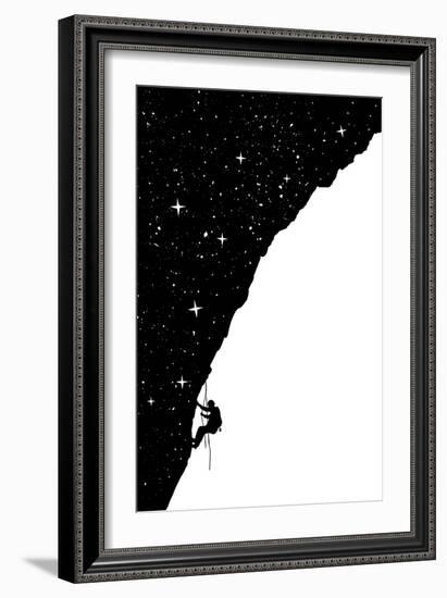 Night Climbing (Bw)-Balazs Solti-Framed Giclee Print