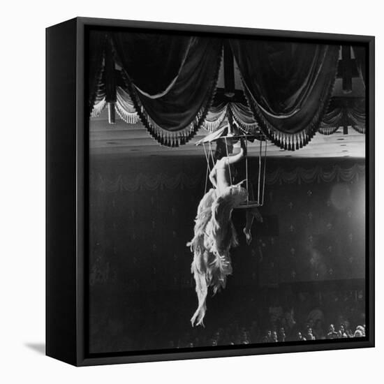 Night Club Dancer Performing a Bird Cage Scene-Yale Joel-Framed Premier Image Canvas