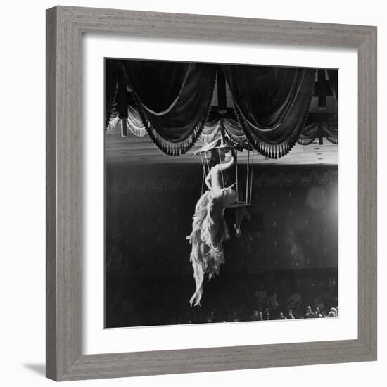 Night Club Dancer Performing a Bird Cage Scene-Yale Joel-Framed Photographic Print