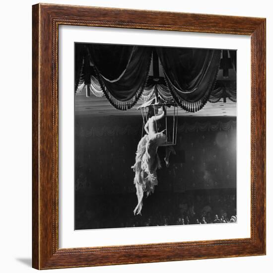 Night Club Dancer Performing a Bird Cage Scene-Yale Joel-Framed Photographic Print