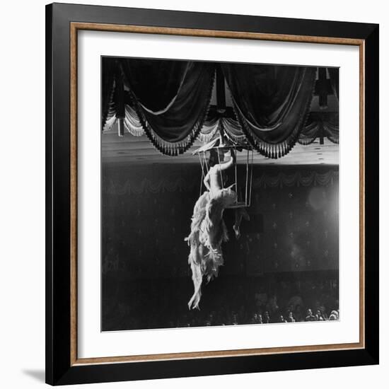 Night Club Dancer Performing a Bird Cage Scene-Yale Joel-Framed Photographic Print