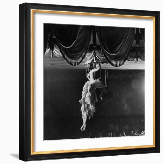 Night Club Dancer Performing a Bird Cage Scene-Yale Joel-Framed Photographic Print