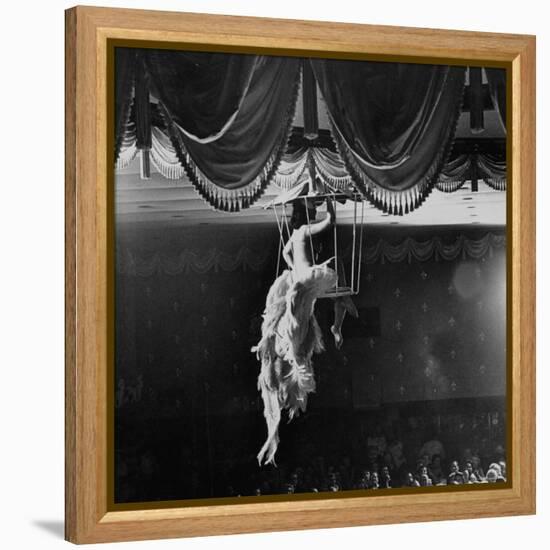 Night Club Dancer Performing a Bird Cage Scene-Yale Joel-Framed Premier Image Canvas