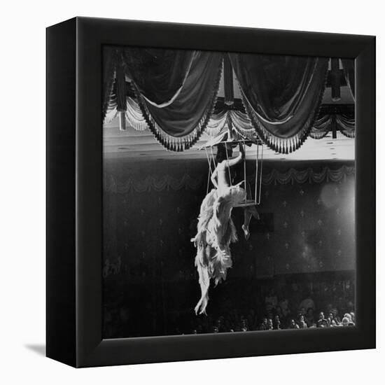 Night Club Dancer Performing a Bird Cage Scene-Yale Joel-Framed Premier Image Canvas