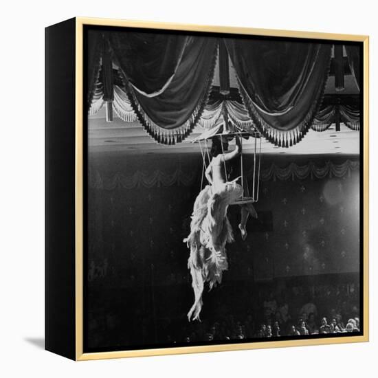 Night Club Dancer Performing a Bird Cage Scene-Yale Joel-Framed Premier Image Canvas