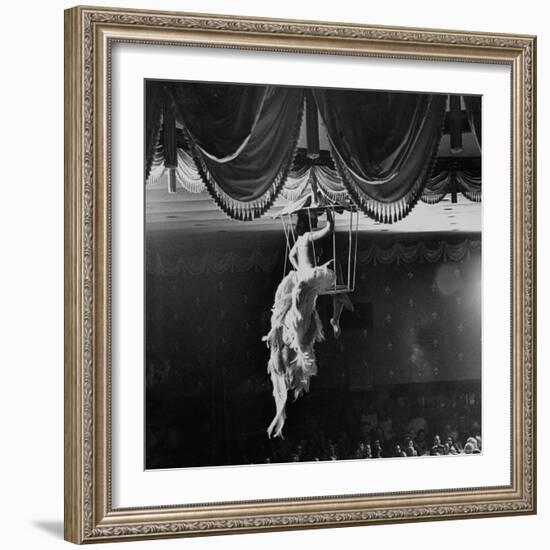 Night Club Dancer Performing a Bird Cage Scene-Yale Joel-Framed Photographic Print