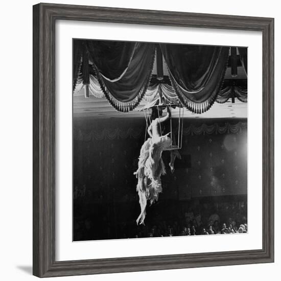 Night Club Dancer Performing a Bird Cage Scene-Yale Joel-Framed Photographic Print