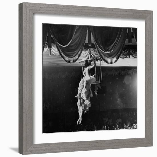 Night Club Dancer Performing a Bird Cage Scene-Yale Joel-Framed Photographic Print