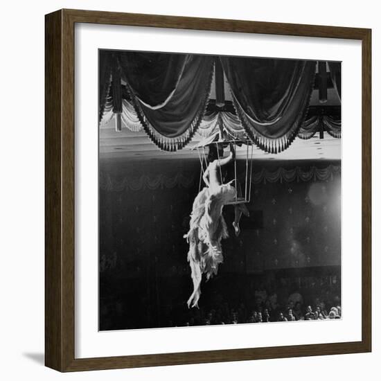 Night Club Dancer Performing a Bird Cage Scene-Yale Joel-Framed Photographic Print